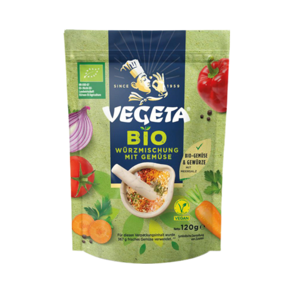 468246 Podravka Vegeta Bio Wuerzmischung mit Gemuese, vegan, 120g